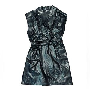 BLANK NYC***Black Pleather Dress***Small $128